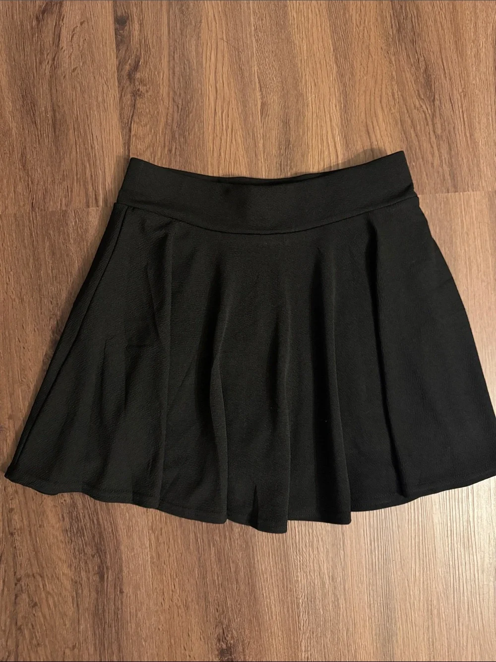Women's Black Skater Skirt with Comfortable Waistband & attached shorts